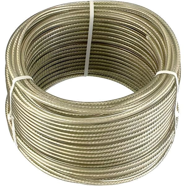 Connex Stålkabel med textilfiberkärna och plastmantel Galvaniserad 30 m x 4 mm - DY2701391