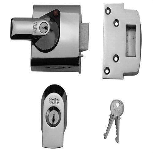 Yale Locks BS1 Säkerhetslås uppfyller brittiska standarder Chrome Visi 60 mm (Import från Storbritannien)