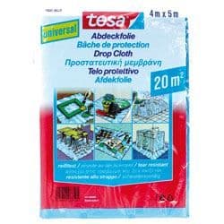 Universal skyddshölje - TESA - 4m x 5m - Transparent - Plast