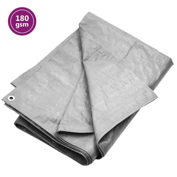 Presenning 180 g/m² 4x5 m grå HDPE