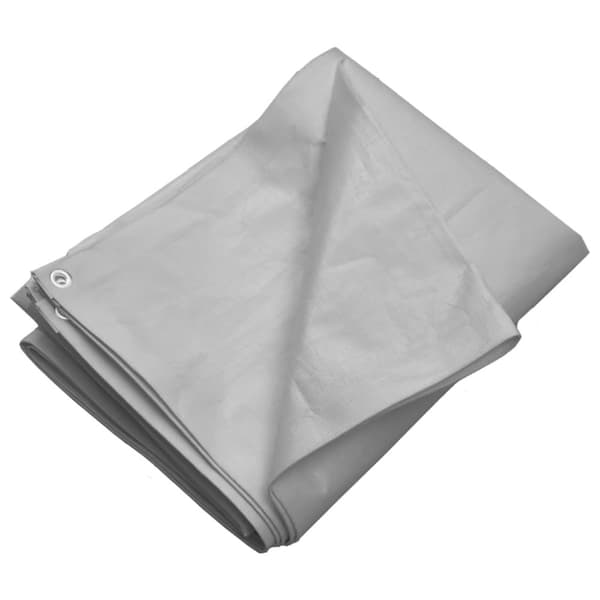 Presenning 260 g/m² 3x4 m grå HDPE