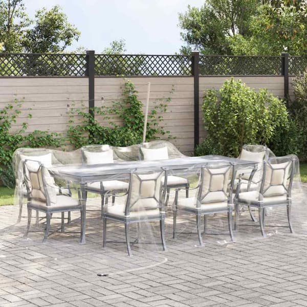 Klar presenning med öljetter 6x6 m PVC