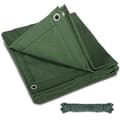 Miniatyrbillede 2 af 2: Canvas Tarp, Heavy-Duty Bygning, Rustfrie Øjer,grøn, 2,5x3m