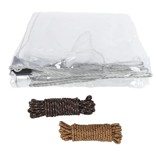 Tarpaulin, PVC-materiale, 3x5m dimensioner,Gennemsigtig
