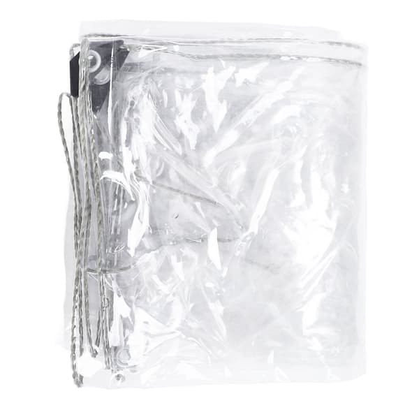 PVC Tarp Täckning, Regnproof Design, Transparent för Solljus, Lätt Att Sätta Upp med Rep