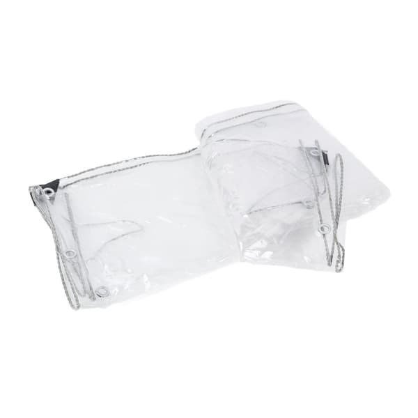 PVC Tarp Täckning, Regnproof Design, Transparent för Solljus, Lätt Att Sätta Upp med Rep