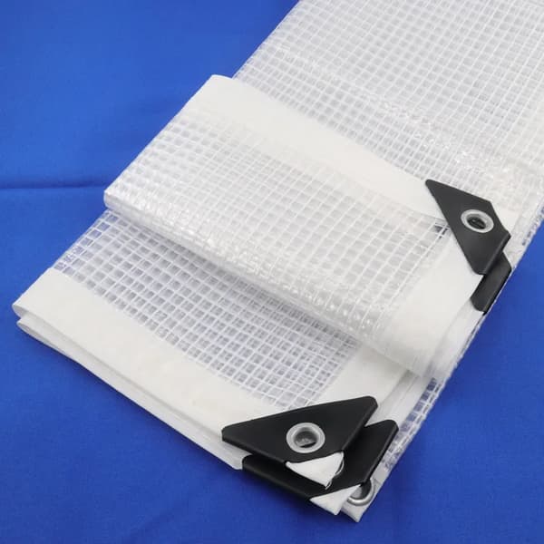 PE Presenning, 0,33mm Tykkelse, Vandtæt Beskyttelse,3m x 5m = 3 meter x 5 meter, PE Mesh Tarpaulin-aPE Mesh Presenning-a