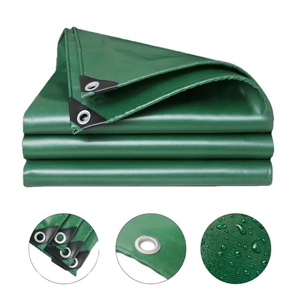PVC Tarpaulin, Vattentät 400g/m², Tillgänglig i Flera Storlekar,15m, grön