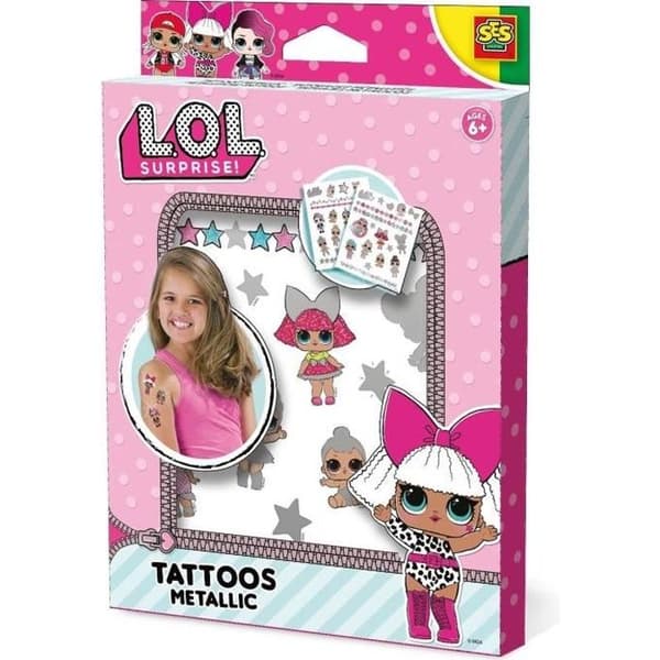 Metalliska tatueringar L.O.L. ÖVERRASKNING! - Blandat - Från 6 år