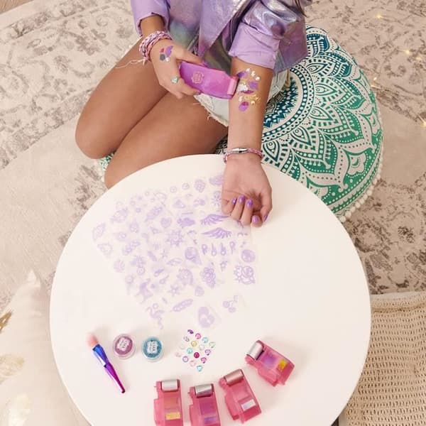 COOL MAKER - Shimmer Me Body Art - Tatueringsmaskin för barn - 180 mönster med färger strass och glitter