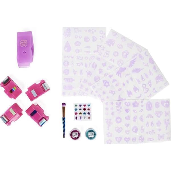 COOL MAKER - Shimmer Me Body Art - Tatueringsmaskin för barn - 180 mönster med färger strass och glitter