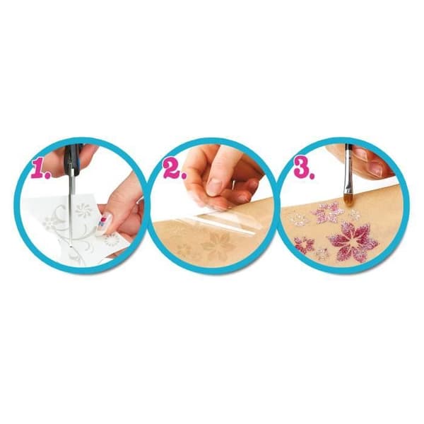 GLITZA ART Happy Rain Tattoo - 50 mönster - Barn - Från 6 år - Glitter - Tjej