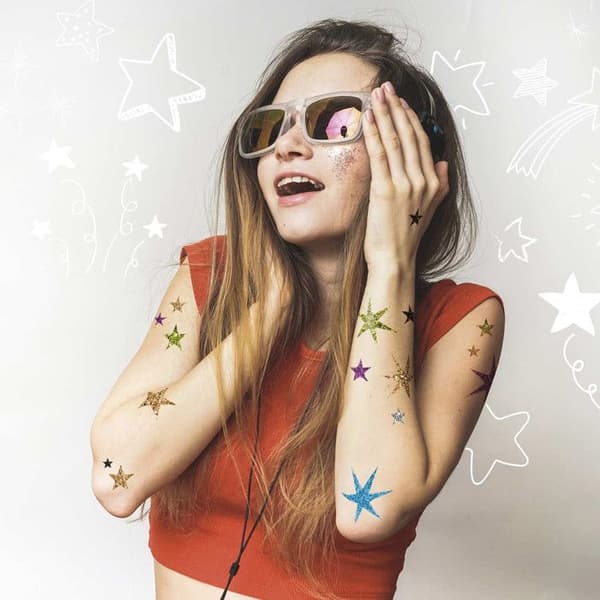 Temporary tattoo kit - Mina glittriga tatueringar