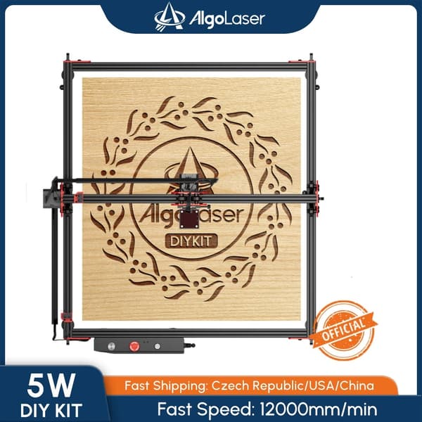 Lasergravyrmaskin, 5-5.5W effekt, 400x400mm arbetsområde,ALDK 5W