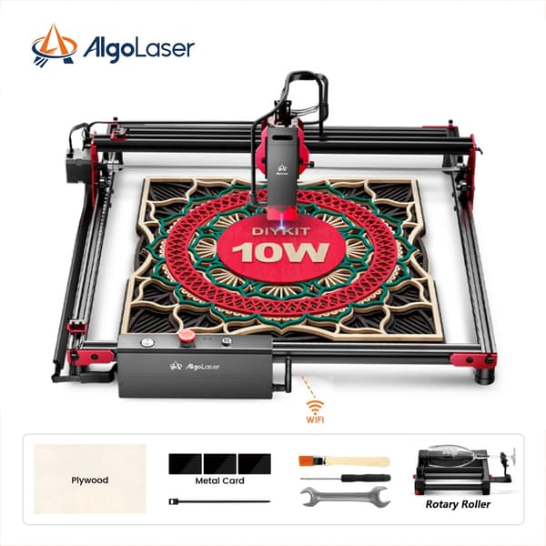 Lasergravyr, 5W och 10W utgång, WiFi-anslutning,Gör-det-själv-kit 10W RR2