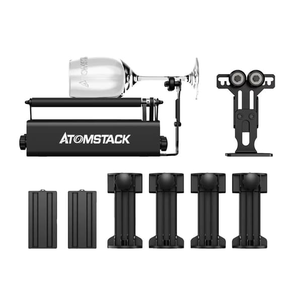 Rotary Roller Graveringsmodul, 360° Rotation, Precision Gravering,R3 PRO