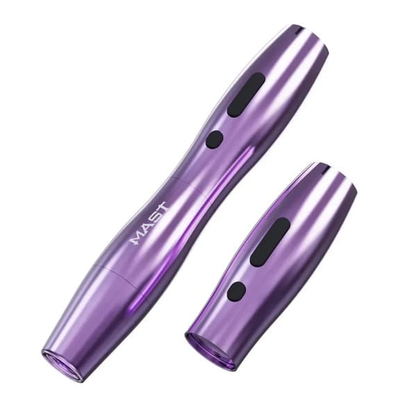 Trådlös Tatueringspenna, 2,5 mm Slag, Lätt och Ergonomisk Design,Lila
