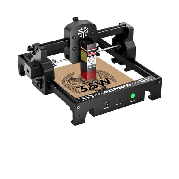 Lasergraver, 3000 mW effekt, 10.000 mm/min hastighed,S1 med Lightburn, EU stik