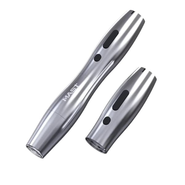 Trådlös Tatueringspenna, 2,5 mm Slag, Lätt och Ergonomisk Design,Silver