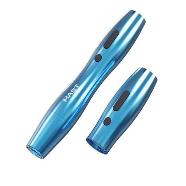 Trådløs Tattoo Pen, 2,5 mm Stroke, Letvægts- og Ergonomisk Design,Blå