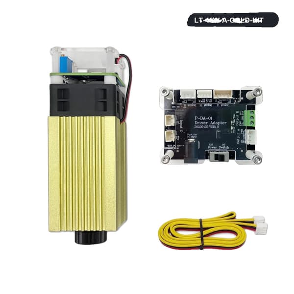 Laserkaiverrusmoduuli, 20W teho, 450nm sininen valo,450nm 5W KIT