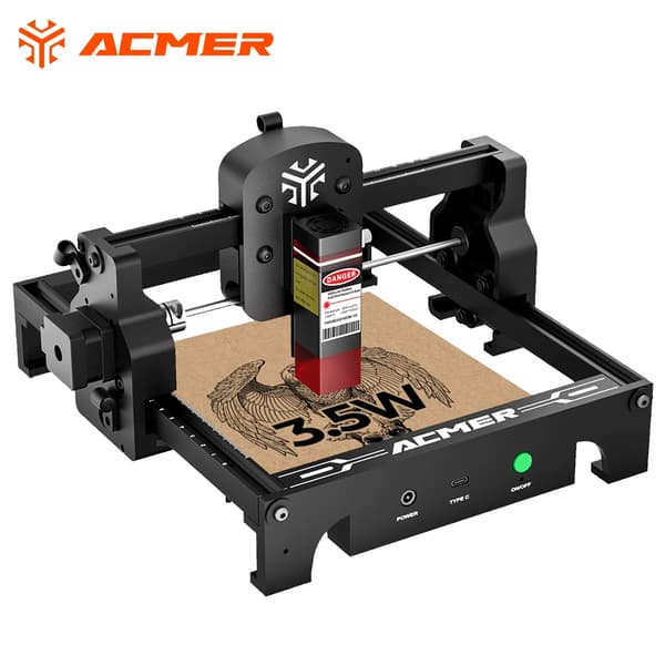 Lasergraver, 3000 mW effekt, 10.000 mm/min hastighed,S1 Laser Gravør, EU Stik