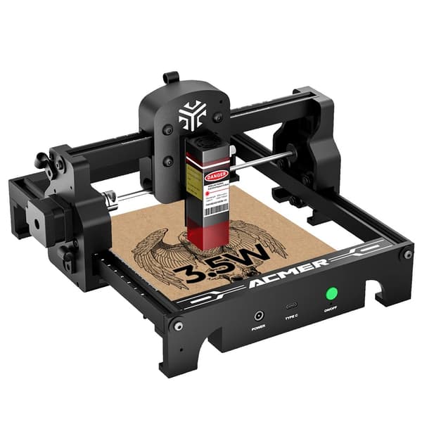 Lasergraver, 3000 mW effekt, 10.000 mm/min hastighed,S1 Laser Gravør, EU Stik
