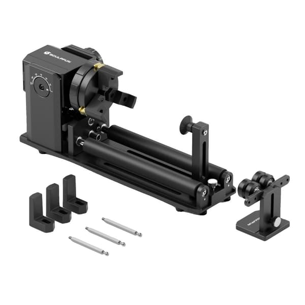 Rotary Chuck för Lasergravyr, 4-i-1 Funktionalitet, 180° Justerbar Vinkel,4 i 1