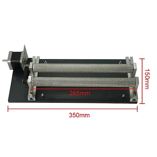 CO2 Laser Gravørmaskine, Rotationsakse til Cylindergravering, USB-forbindelse, CE-certificeret