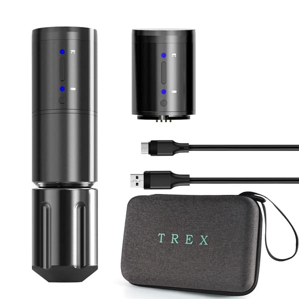 T-Rex Langaton Tatuointikone, 800mAh Akka, 5 Tunnin Käyttöaika,mustat2