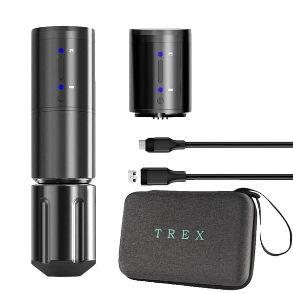 T-Rex Langaton Tatuointikone, 800mAh Akka, 5 Tunnin Käyttöaika,mustat2