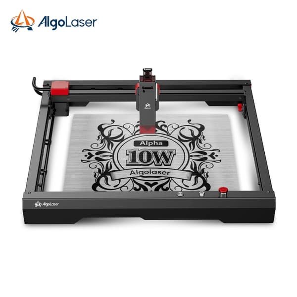 Lasergravyrmaskin, 10W effekt, 400x400mm gravyrområde,ALPHA 10W