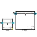 Miniatyrbillede 1 af 4: Lasergravering af aluminiumsprofilramme, DIY opgraderingskit, 600x600mm størrelse,600x600mm