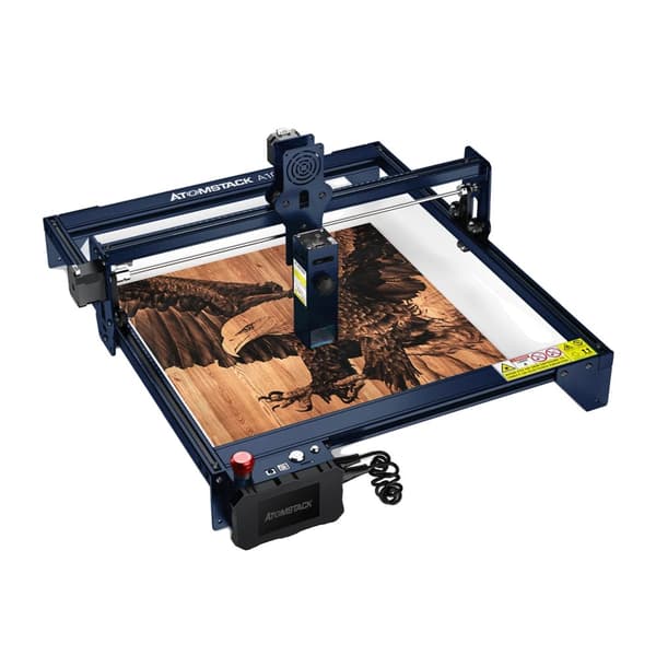 Lasergraver, 50W effekt, 410x400mm gravering område, forbedret øjenbeskyttelse