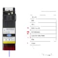 Miniatyrbild 1 av 2: Lasergravyrmodul, 5000MW optisk effekt, 450NM våglängd,20W