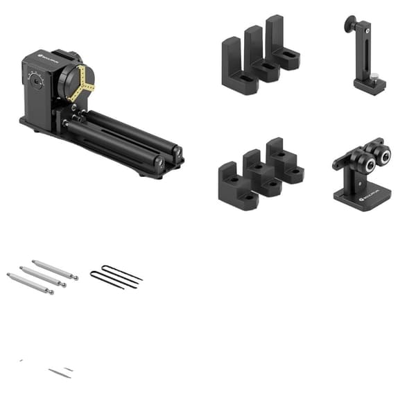 Rotary Roller Gravurmodul, Justerbar Vinkel 180°, Multifunktionelt Design, Alsidig Brug,sort