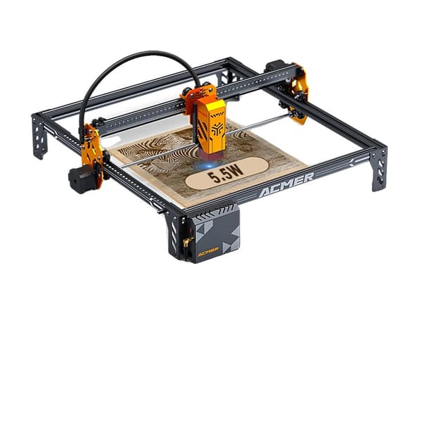 Lasergravemaskine, 5,5W effekt, 380x370mm gravering område,P1 S Pro 5.5W