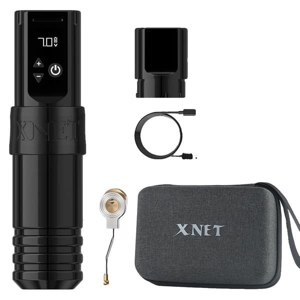 XNET Langaton Tatuointikone, Ydintön Moottori, 4.0mm Isku,Musta