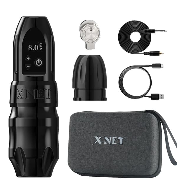 XNET Titan Langaton Tatuointikone, Ydintön Moottori, Säädettävä Jännite,KIT 1-Musta 42mm