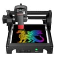 Miniatyrbillede 1 af 2: Mini Laser Gravør, Højhastighed 10.000mm/min, Kompakt 130mm x 130mm Graveringområde,EU STIK, S1, 5.5W