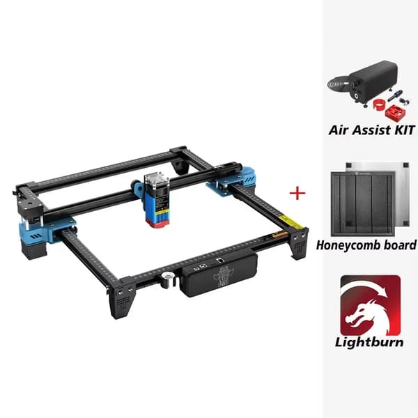 Lasergravyrmaskin, 5,5W lasereffekt, 300 * 300 mm gravyrområde,EU, kit 4