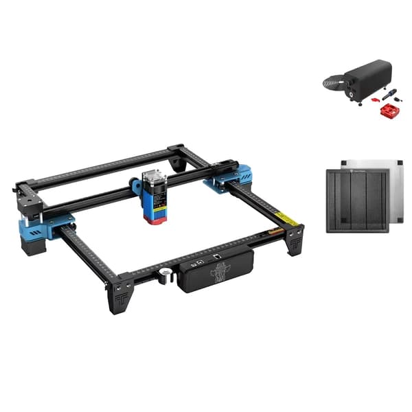 Lasergravyrmaskin, 5,5W lasereffekt, 300 * 300 mm gravyrområde,EU, kit 4
