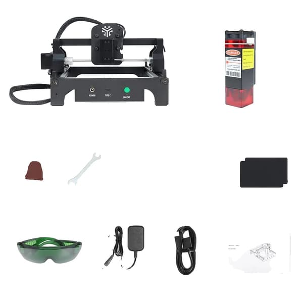 Mini Laserkaiverrin, 2500mW Teho, 130mm x 130mm Kaiverrusalue,S1 2,5W, EU PLUG