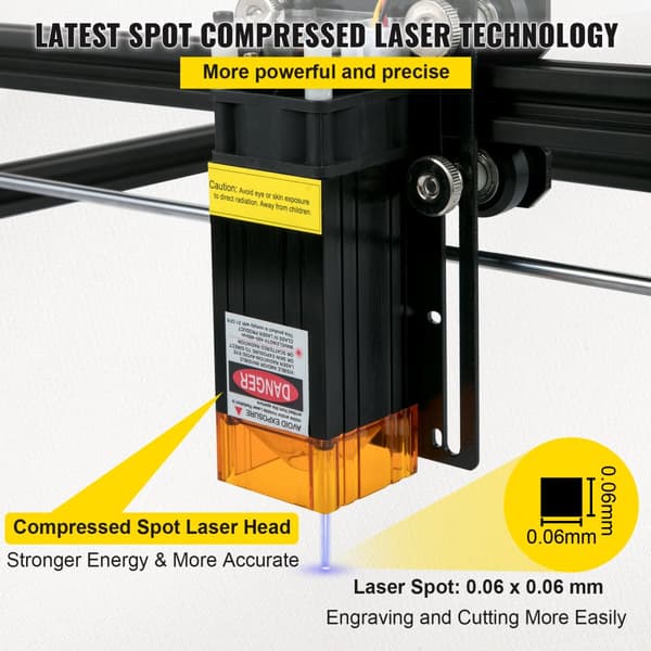 Lasergraver, 5,5W effekt, 410 x 400 mm graveringsoverflade