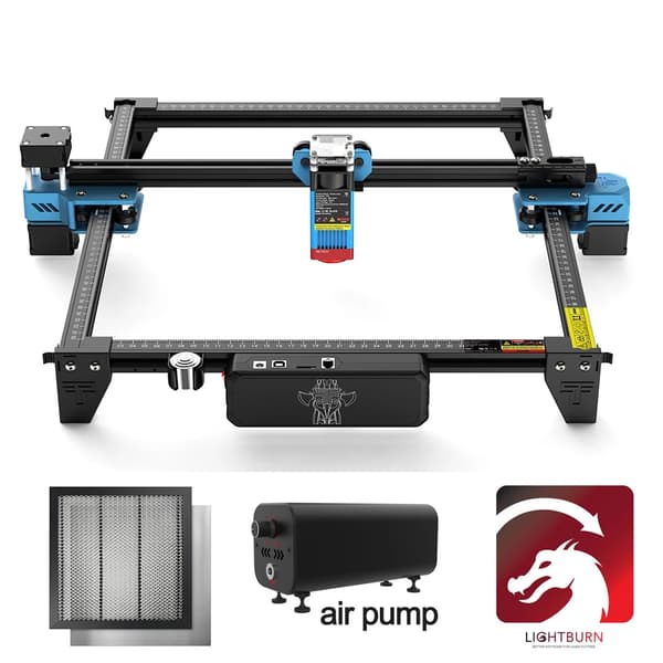 Kaksi Puu Laserkaiverrin, 300mm x 300mm Kaiverrusalue, Tarkkuus 0.1mm Tarkkuus,Setti 2, EU, TTS-55 PRO