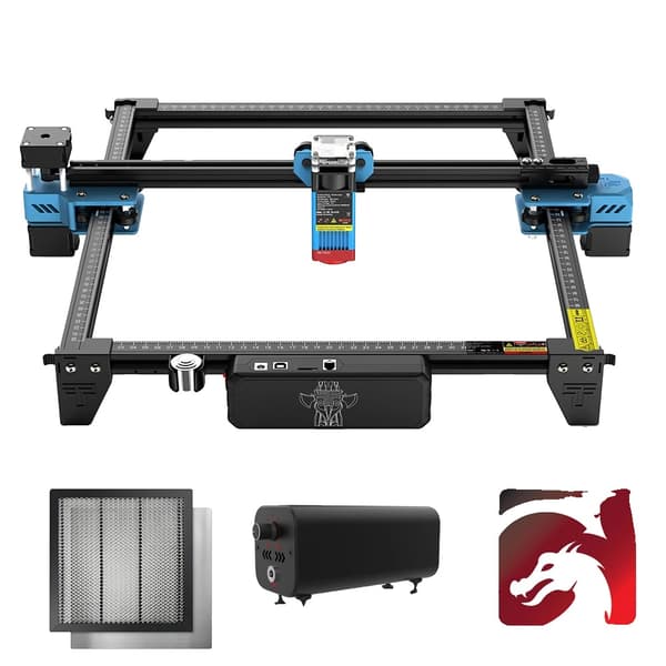Kaksi Puu Laserkaiverrin, 300mm x 300mm Kaiverrusalue, Tarkkuus 0.1mm Tarkkuus,Setti 2, EU, TTS-55 PRO