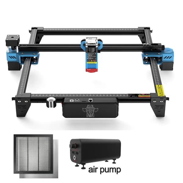 Kaksi Puu Laserkaiverrin, 300mm x 300mm Kaiverrusalue, Tarkkuus 0.1mm Tarkkuus,Setti 3, EU, TTS-55 PRO