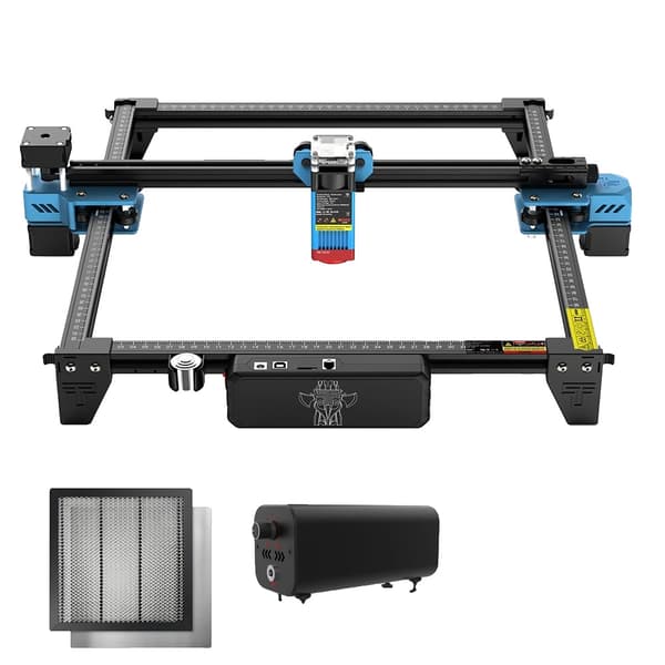 Kaksi Puu Laserkaiverrin, 300mm x 300mm Kaiverrusalue, Tarkkuus 0.1mm Tarkkuus,Setti 3, EU, TTS-55 PRO