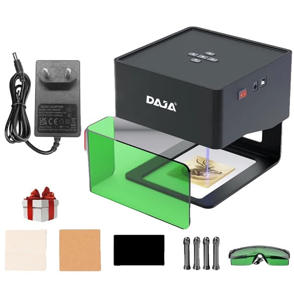 Laserkaiverruskone, 3W Teho, 80x80mm Kaiverrusalue,DJ6 (EU-plugi)