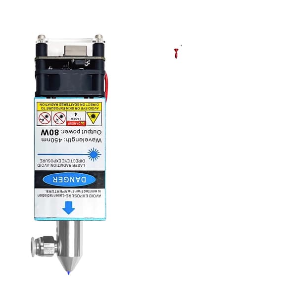 Lasergravemaskine, 80W optisk effekt, dual diode design,12V, 80W